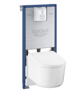 Grohe Rapid SLX Pack 4 en 1 para WC suspendido, bastidor 1,13 m Blanco alpino (36509SH0)