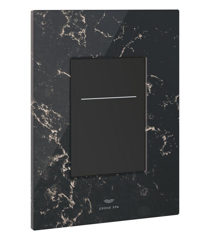 Compra online Botão Grohe com operação de toque suave. Pedra César mármore preto (104644AU00) en oferta al mejor precio