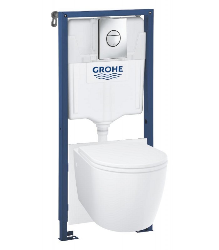 Compra online Conjunto de sanita suspensa Grohe Solido, 5 em 1, altura de instalação 1,13 m, branco alpino (103846SH00) en oferta al mejor precio