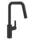 Misturadora monocomando para lava-loiça Grohe Start 1/2" Preto mate (1012432430)