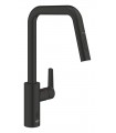 Misturadora monocomando para lava-loiça Grohe Start 1/2" Preto mate (1012432430)
