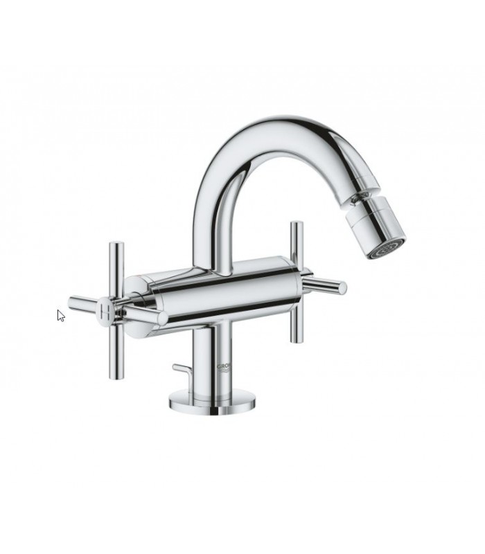 Compra online Atrio New Monoblock de bidé1/2" M-Size maneta en cruz Grohe (24027003) en oferta al mejor precio