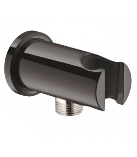 Grohe Rainshower Codo de 1/2" con soporte de ducha Hard graphite (Grafito brillo) (26658A00)