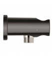 Grohe Rainshower Codo de 1/2" con soporte de ducha Hard graphite (Grafito brillo) (26658A00)