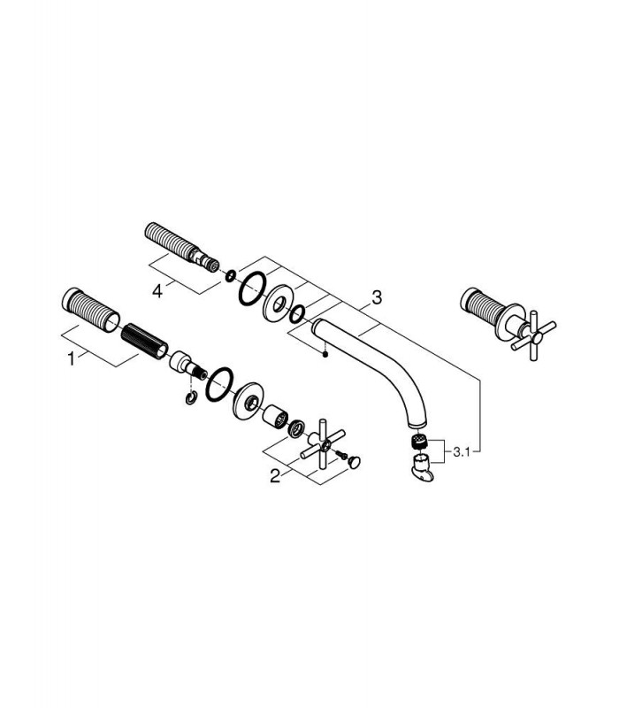 Compra online ATRIO BATERÍA DE LAVABO 1/2" TAMAÑO M (Ref. 20661DL0) en oferta al mejor precio