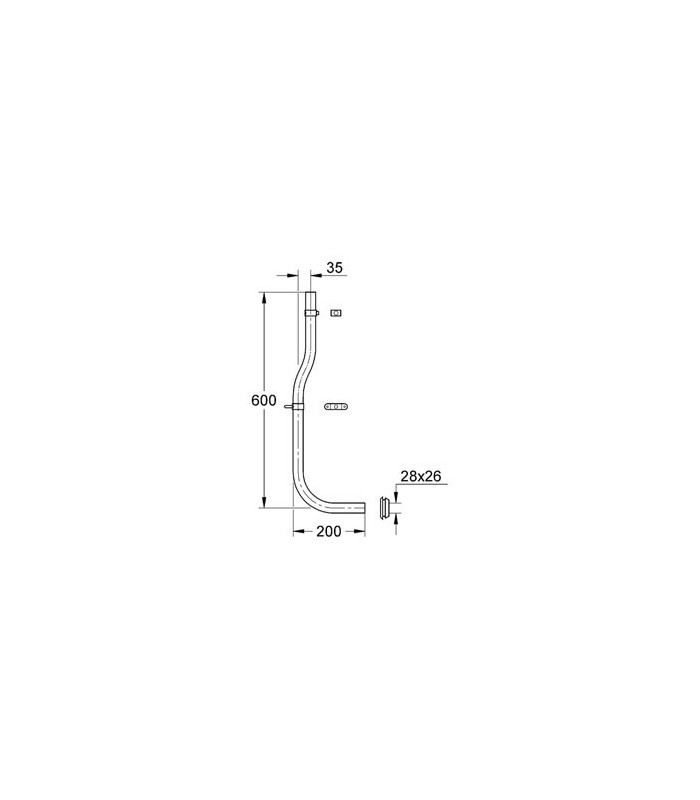 Compra online Recambio GROHE Tubo de descarga (37109000) en oferta al mejor precio