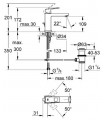 Monomando de lavabo GROHE Eurocube de1/2"