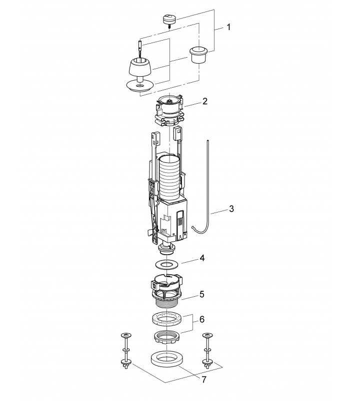 Compra online Grohe Av1 Flush Valve Peças de reposição sanitárias e acessórios en oferta al mejor precio