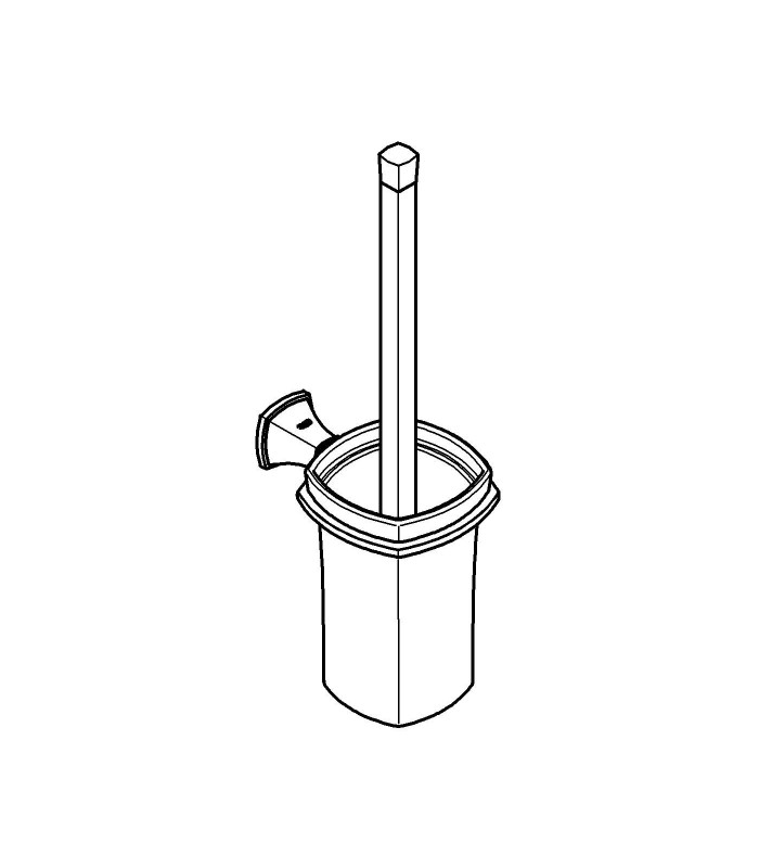 Compra online Accesorios de baño Grohe Grandera escobillero de pared (40632000) en oferta al mejor precio
