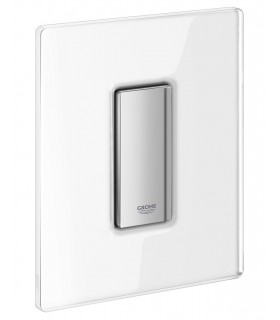 Encaixe e substituição de mictório sanitário de vidro branco Grohe Skate Cosmo