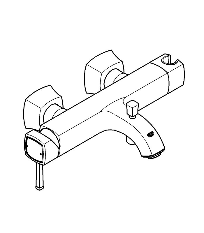 Compra online Torneira monocomando para banheira/chuveiro Grohe Grandera (23317IG0) en oferta al mejor precio