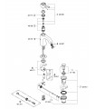 Torneira monocomando para lavatório Grohe Grandera 28mm Eco waste M (23303IG0)