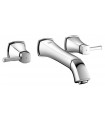 Torneira de banheiro Grohe Grandera com bica de pia de parede 234 mm M