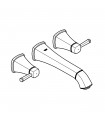 Torneira de banheiro Grohe Grandera com bica de pia de parede 234 mm M