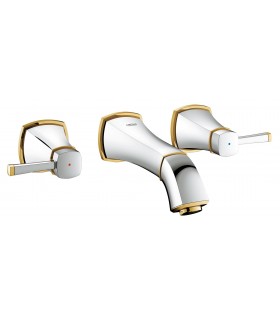 Torneira de banheiro Grohe Grandera, bica de lavatório de parede, 177 mm S