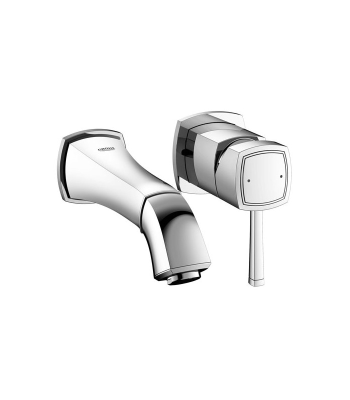 Compra online Grifería para baño Grohe Grandera monom. lav. mural caño 177mm S (19929IG0) en oferta al mejor precio