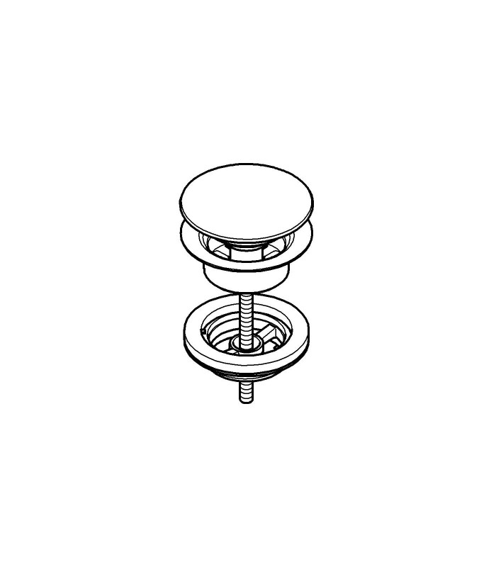Compra online Recambios y piezas Grohe Valvula de desagüe 1 1/4'' Push open en oferta al mejor precio