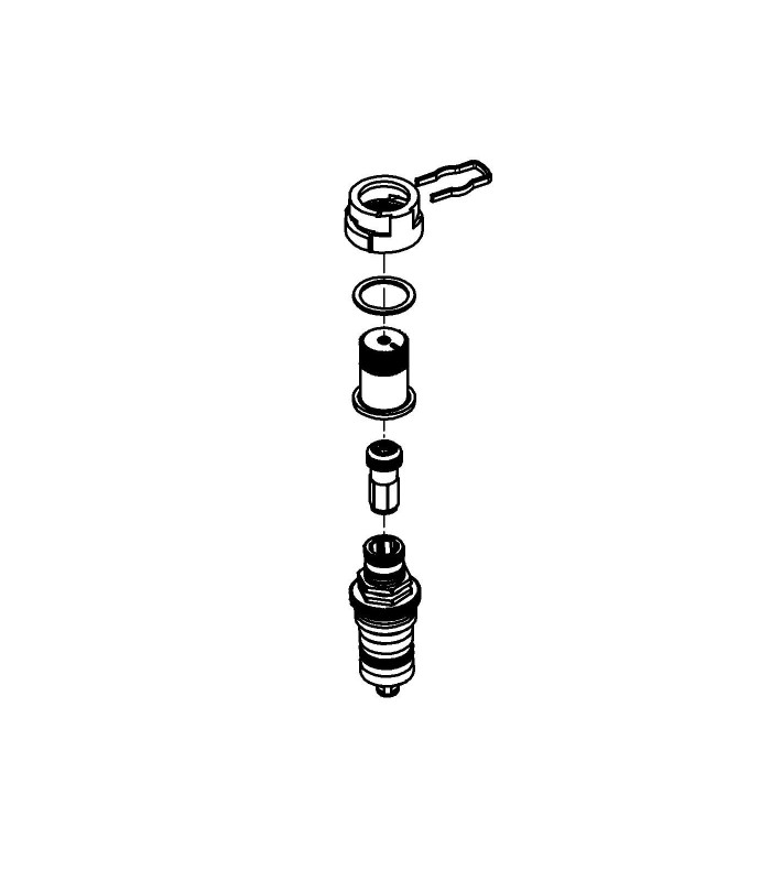 Compra online Recambios y piezas Grohe Termoelemento 1/2 con husillo interior en oferta al mejor precio