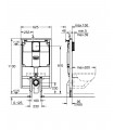 Acessório e substituição sanitária Grohe Rapid SL WC 1.13M. 6-9L. Divisória para serviço pesado (38994000)