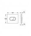 Grohe Arena Cosmopolitan WC Dual Flush horizontal (38858000)