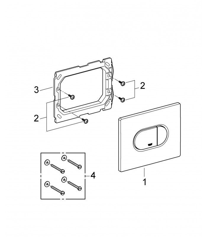 Compra online Grohe Arena Cosmopolitan WC Dual Flush horizontal (38858000) en oferta al mejor precio
