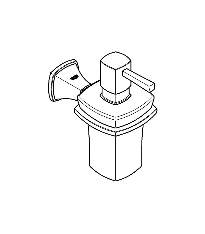 Compra online Accesorios de baño Grohe Grandera dosificador jabón con soporte (40627000) en oferta al mejor precio