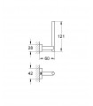 Accesorios de baño Grohe Essentials Cube portarrollos WC