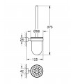 Accesorios de baño Grohe Accessorios Essentials Cube escobillero