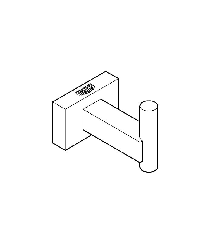 Compra online Accesorios de baño Grohe Accessorios Essentials Cube colgador en oferta al mejor precio