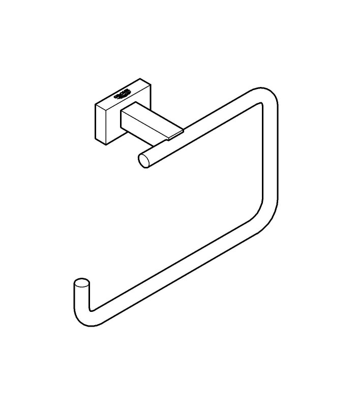 Compra online Accesorios de baño Grohe Accessorios Essentials Cube toallero en oferta al mejor precio