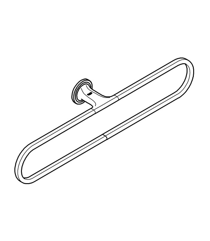 Compra online Acessório para banheiro Grohe Ondus Toalheiro (40381000) en oferta al mejor precio
