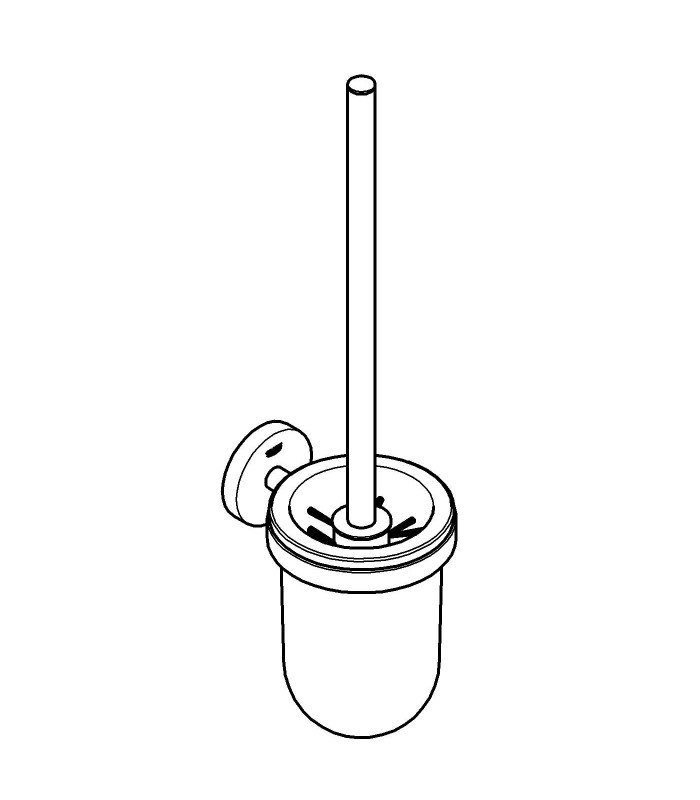 Compra online Accesorios de baño Grohe Essentials  Escobillero  de  Pared en oferta al mejor precio