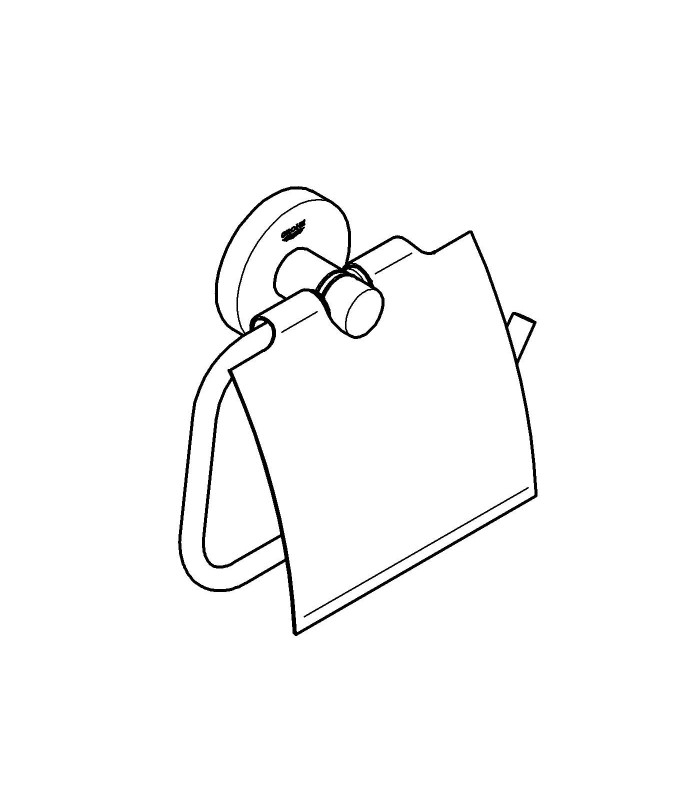Compra online Grohe Essentials Acessórios para banheiro Suporte para rolo de papel higiênico com capa 40367001 en oferta al mejor precio