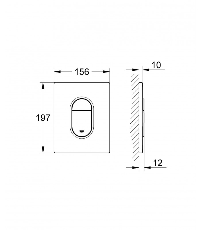 Compra online Grohe Arena Cosmopolitan WC Dual Flush vertical (38844000) en oferta al mejor precio