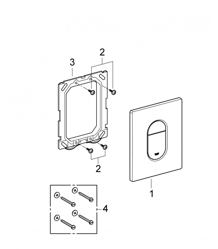 Compra online Grohe Arena Cosmopolitan WC Dual Flush vertical (38844000) en oferta al mejor precio