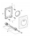 Grohe Sanitary Spare Part and Accessory Surf shield para descarga de mictório emp. (38808000)