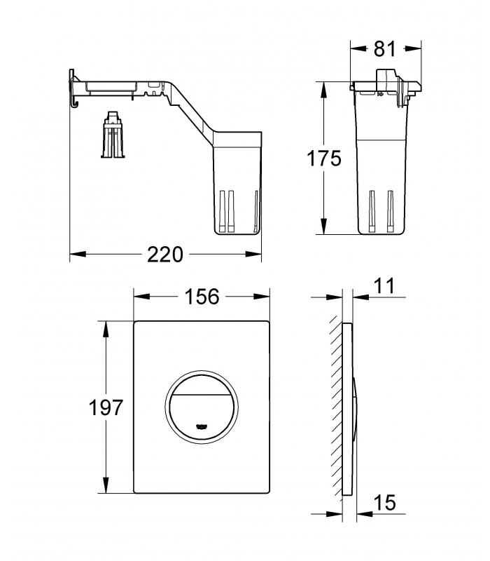 Compra online Grohe Sanitary Spare Parts and Accessories Set Limpadores de canto com escudo Nova en oferta al mejor precio