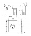 Grohe Sanitary Spare Parts and Accessories Set Limpadores de canto com escudo Nova