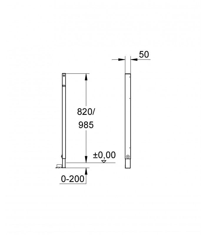 Compra online Grohe Sanitary Spare Part and Accessory Link Pillar 1/0,82M para Rapid Sl (38550000) en oferta al mejor precio