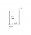 Grohe Sanitary Spare Part and Accessory Link Pillar 1/0,82M para Rapid Sl (38550000)