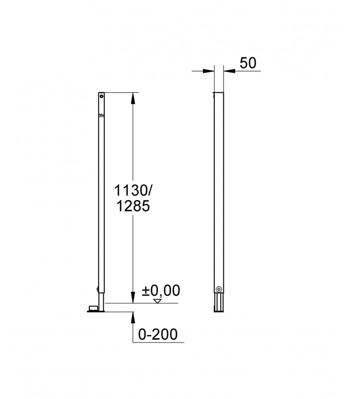 Compra online Grohe Rapid SL Peças de reposição sanitárias e acessórios Pilar de conexão 1,13 m Novo (38549001) en oferta al mejor precio