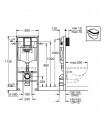  Sistema para WC GROHE Rapid SL (38528001)