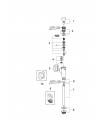 Encaixe sanitário Grohe Fluxor e substituição para mictório, design robusto (37342000)