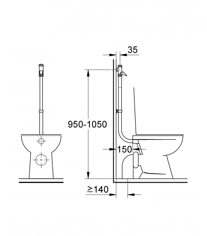 Compra online Recambio y accesorio sanitario Grohe DAL-Fluxor-Totalmente Auto. en oferta al mejor precio