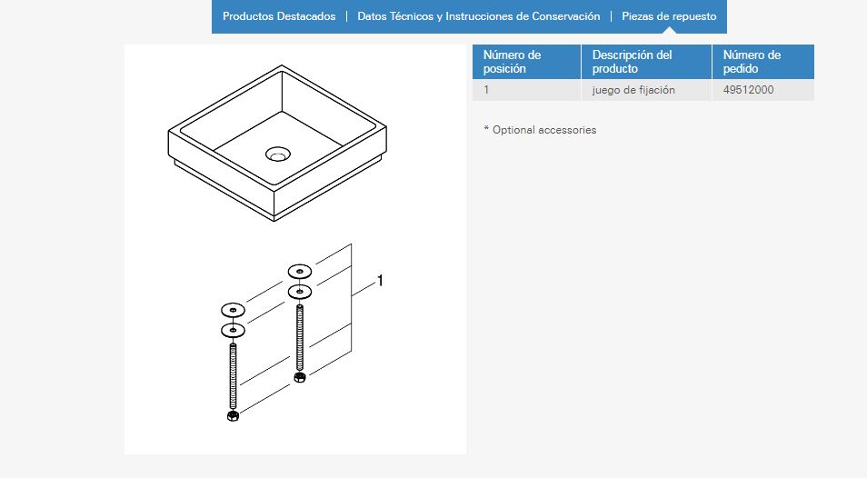 Imagen despiece recambio Grohe griferia